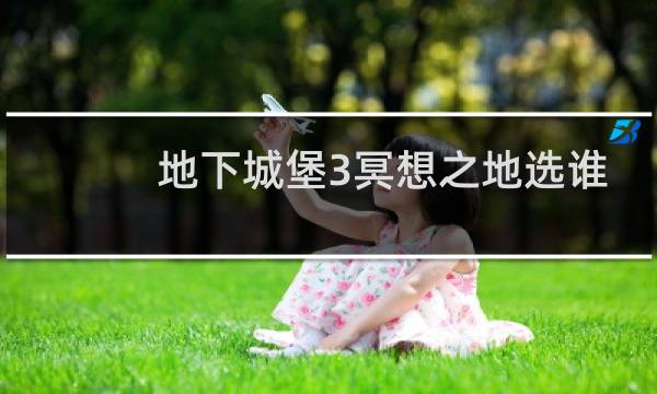 地下城堡3冥想之地选谁