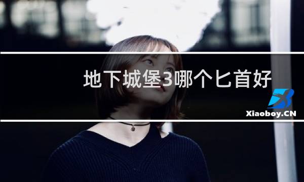 地下城堡3哪个匕首好