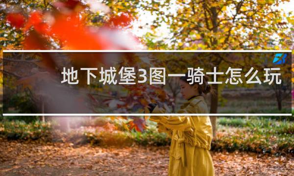 地下城堡3图一骑士怎么玩