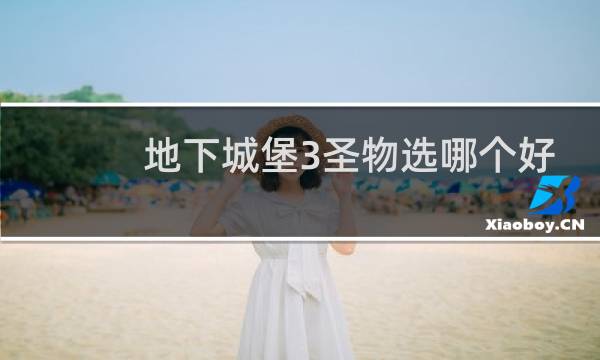 地下城堡3圣物选哪个好