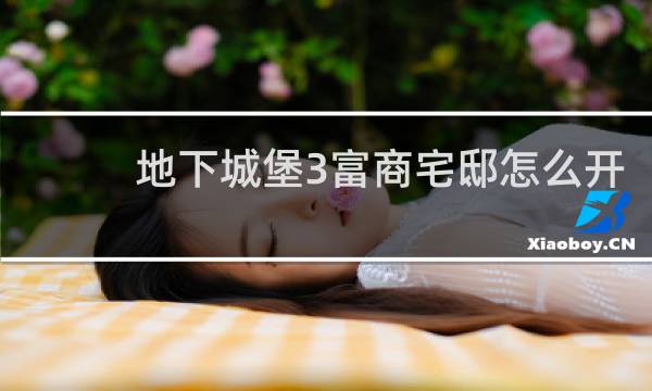 地下城堡3富商宅邸怎么开