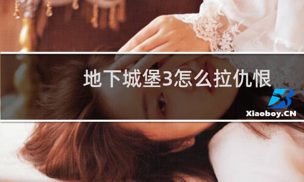 地下城堡3怎么拉仇恨