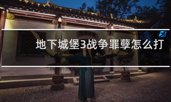 地下城堡3战争罪孽怎么打
