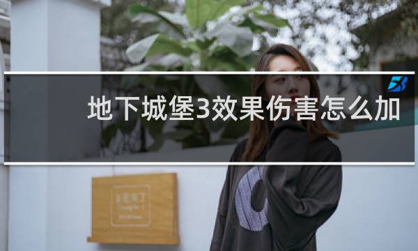 地下城堡3效果伤害怎么加