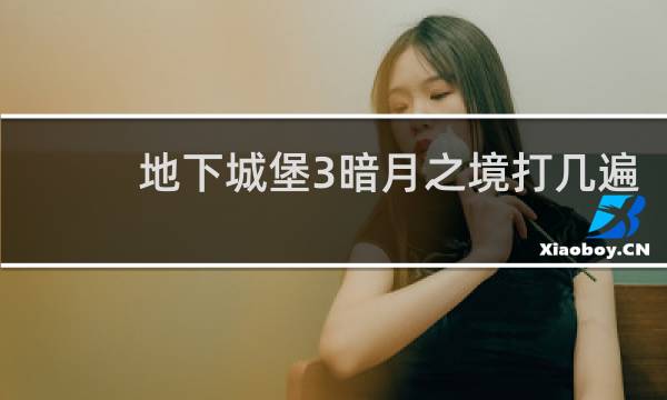地下城堡3暗月之境打几遍