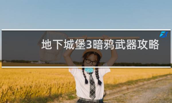地下城堡3暗鸦武器攻略