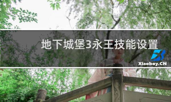 地下城堡3永王技能设置