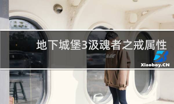 地下城堡3汲魂者之戒属性