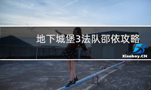 地下城堡3法队邵依攻略