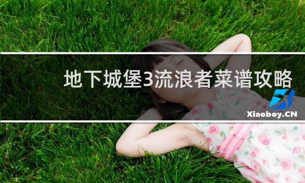 地下城堡3流浪者菜谱攻略