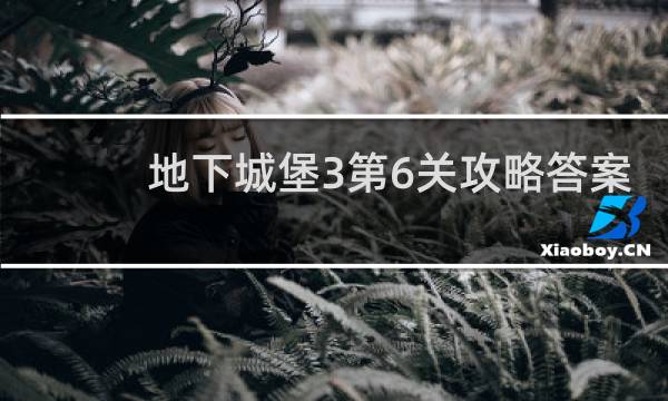 地下城堡3第6关攻略答案