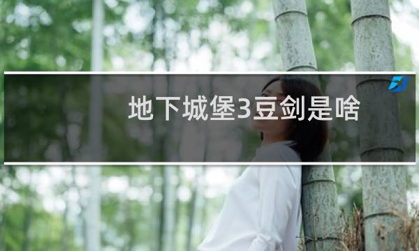 地下城堡3豆剑是啥