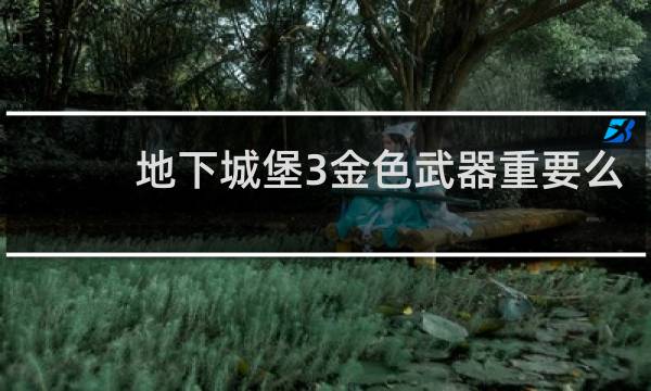 地下城堡3金色武器重要么