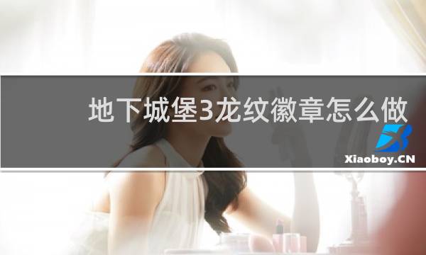 地下城堡3龙纹徽章怎么做