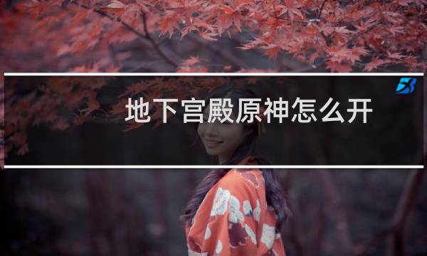 地下宫殿原神怎么开