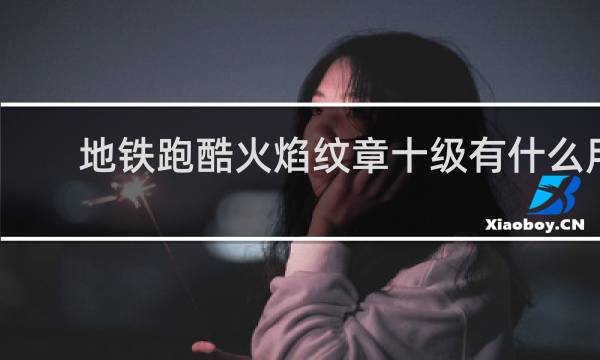 地铁跑酷火焰纹章十级有什么用