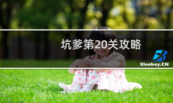 坑爹第20关攻略
