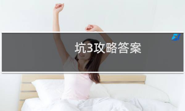 坑3攻略答案