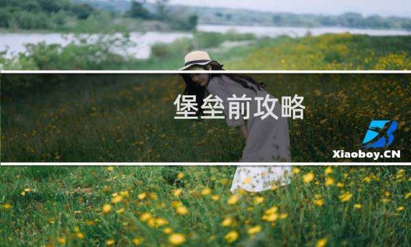 堡垒前攻略