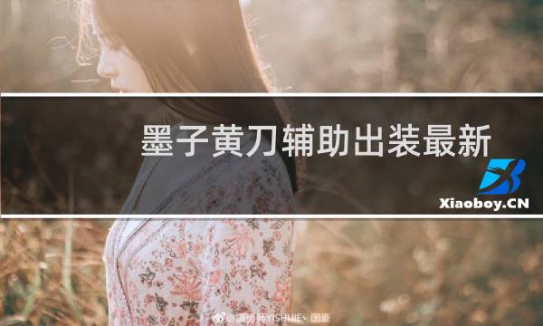 墨子黄刀辅助出装最新