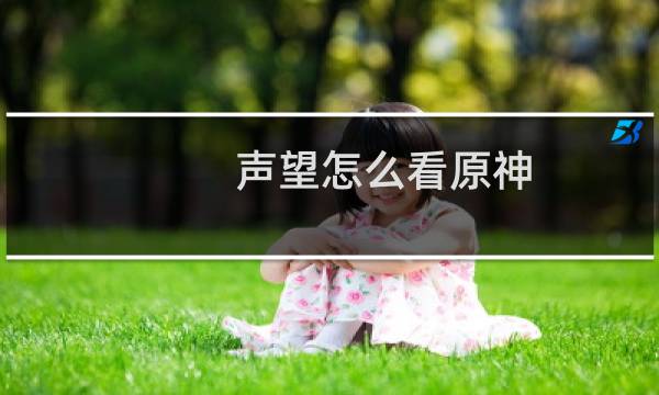 声望怎么看原神