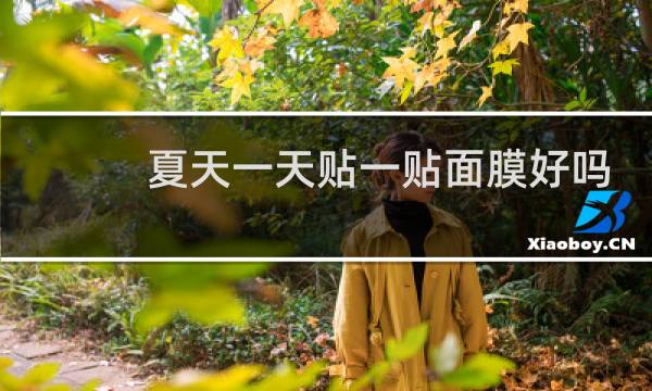 夏天一天贴一贴面膜好吗