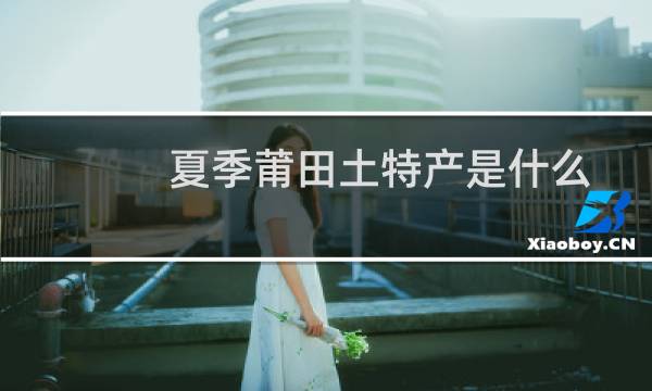 夏季莆田土特产是什么