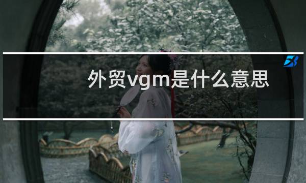 外贸vgm是什么意思