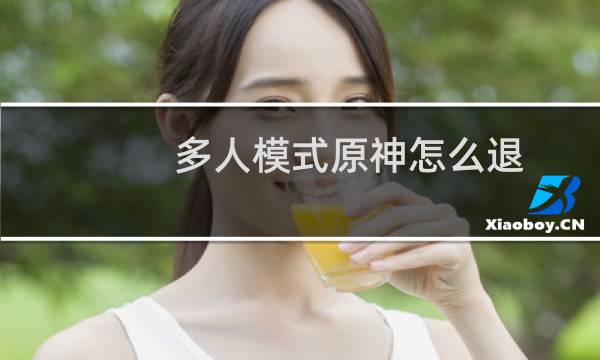 多人模式原神怎么退