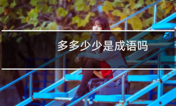 多多少少是成语吗