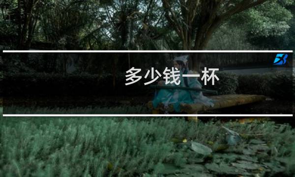 多少钱一杯?