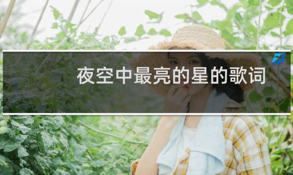 夜空中最亮的星的歌词