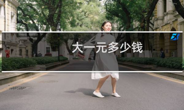 大一元多少钱