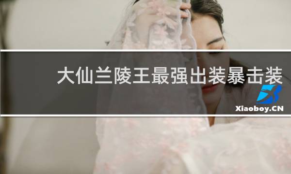 大仙兰陵王最强出装暴击装