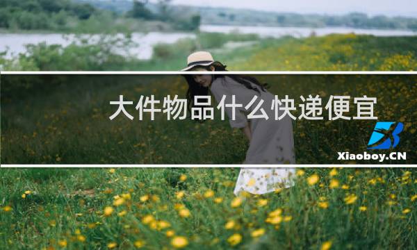 大件物品什么快递便宜