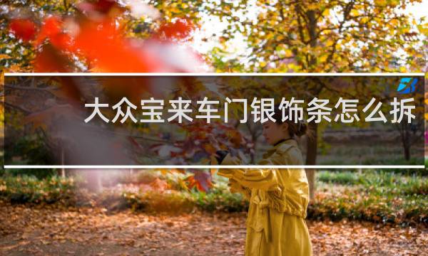 大众宝来车门银饰条怎么拆