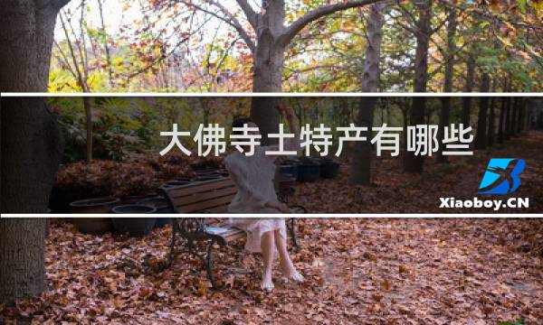 大佛寺土特产有哪些
