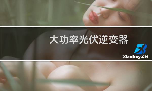 大功率光伏逆变器