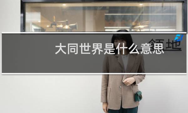 大同世界是什么意思