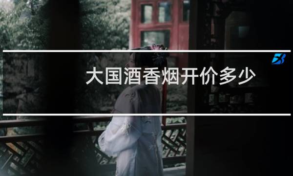 大国酒香烟开价多少