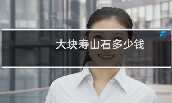 大块寿山石多少钱