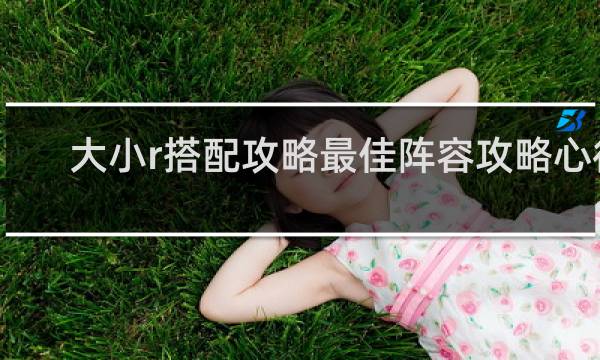 大小r搭配攻略最佳阵容攻略心得