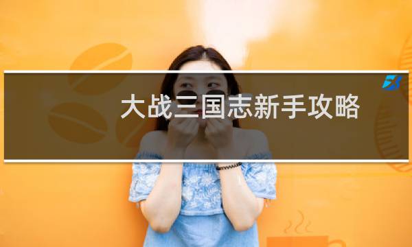 大战三国志新手攻略