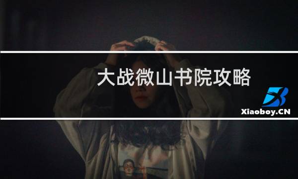 大战微山书院攻略