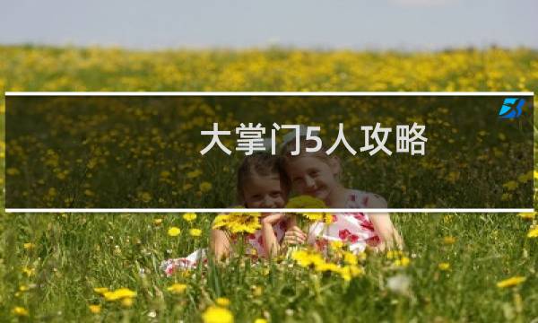 大掌门5人攻略