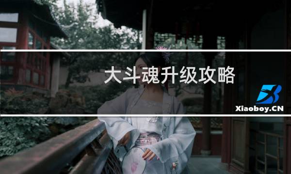 大斗魂升级攻略