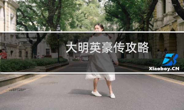 大明英豪传攻略