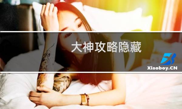大神攻略隐藏