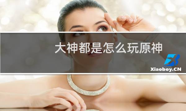 大神都是怎么玩原神