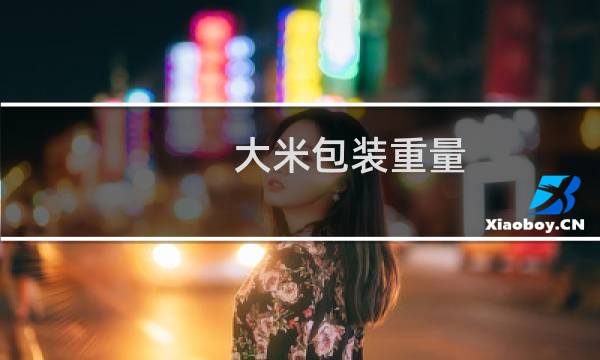大米包装重量